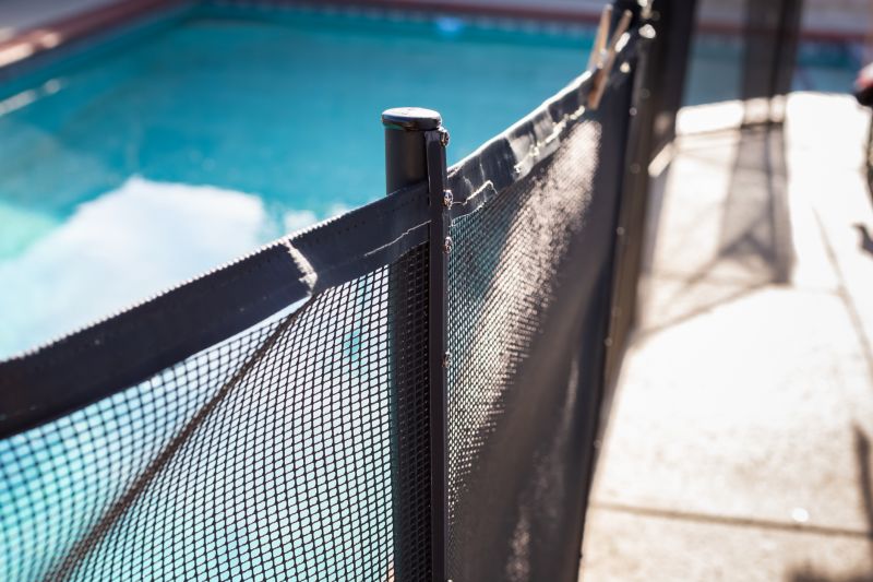 Wide View of Mesh Pool Fence